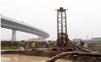 北京桥桩GSD-III型钻机施工